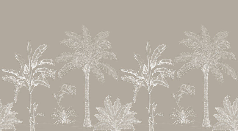 Papier peint jungle tropicale Chalky