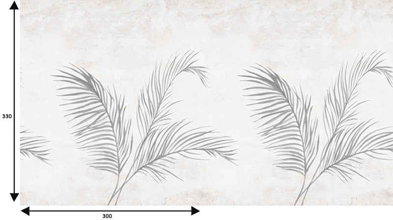 Papier peint grande feuille palmier - Palm Shadow