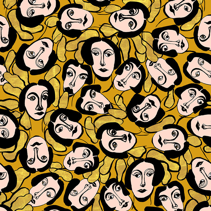 Papier peint Visage Abstrait