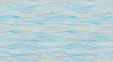 Papier peint panoramique Lignes de Vagues Bleu