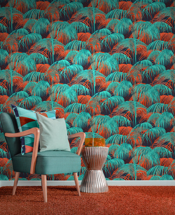 Papier peint jungle tropical pop