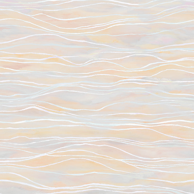 Papier peint panoramique Lignes de Vagues
