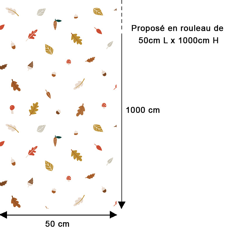 Papier Peint Feuilles d'Automne Eparses