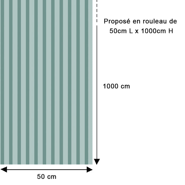 Papier peint rayures - Éléonore