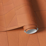 Papier peint panoramique plâtre Plaster Tiles Terracotta