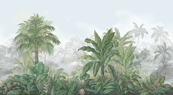 Papier peint panoramique jungle – Forêt Tropicale Bornéo