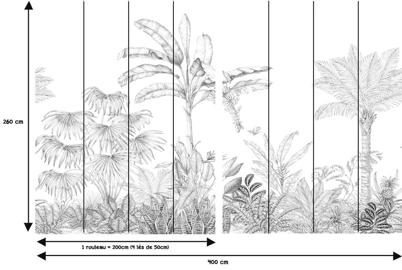 Papier peint Jungle - Panoramique en rouleau JUNGALA