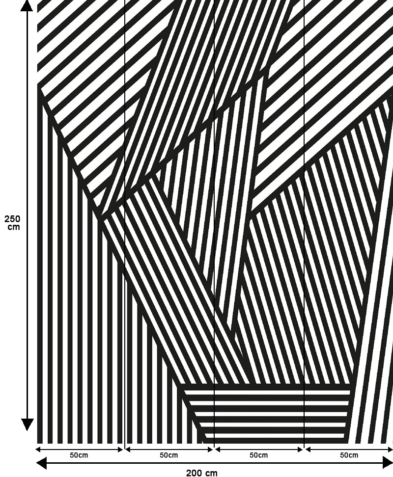Papier peint Rayure Géométrique Modern Stripes