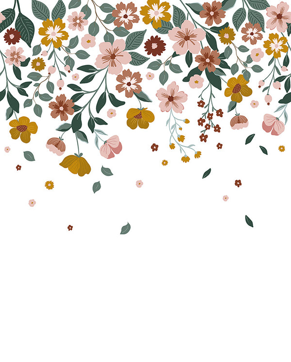 Papier peint panoramique fleurs - Delicacy