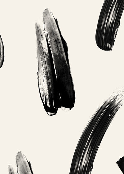 Echantillon papier peint panoramique coups de pinceau Empreintes