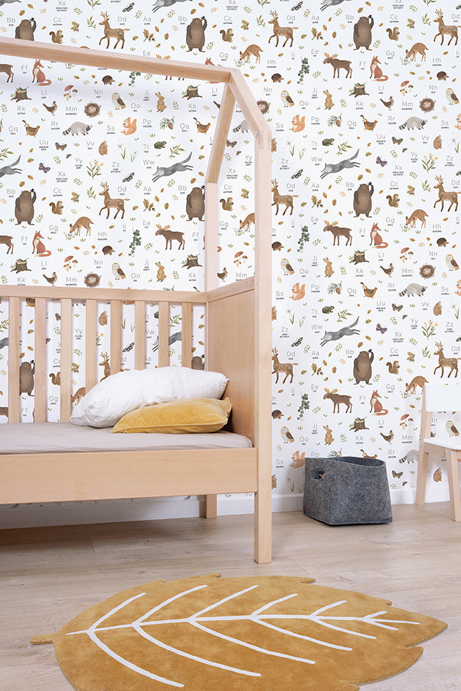Papier peint animaux - Forest ABC
