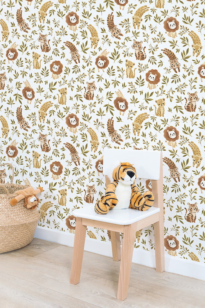 Papier peint animaux - Jungle Trio