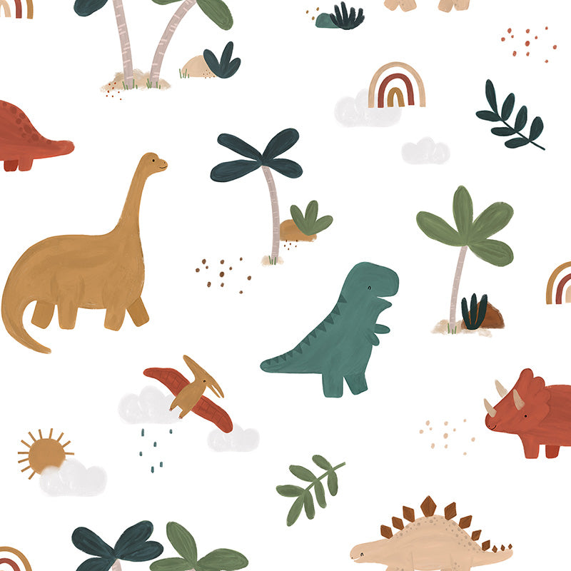 Papier peint enfant - Cool Dinosaurs