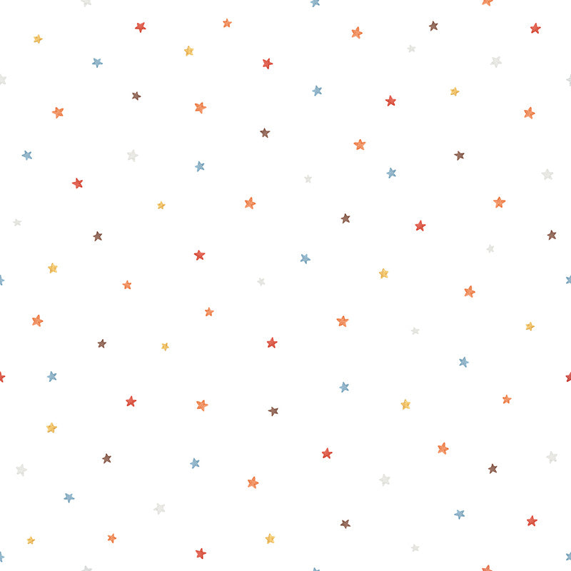 Papier peint géométrique - Stars Mix Colors