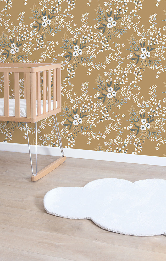 Papier peint fleurs - Floral Constellation