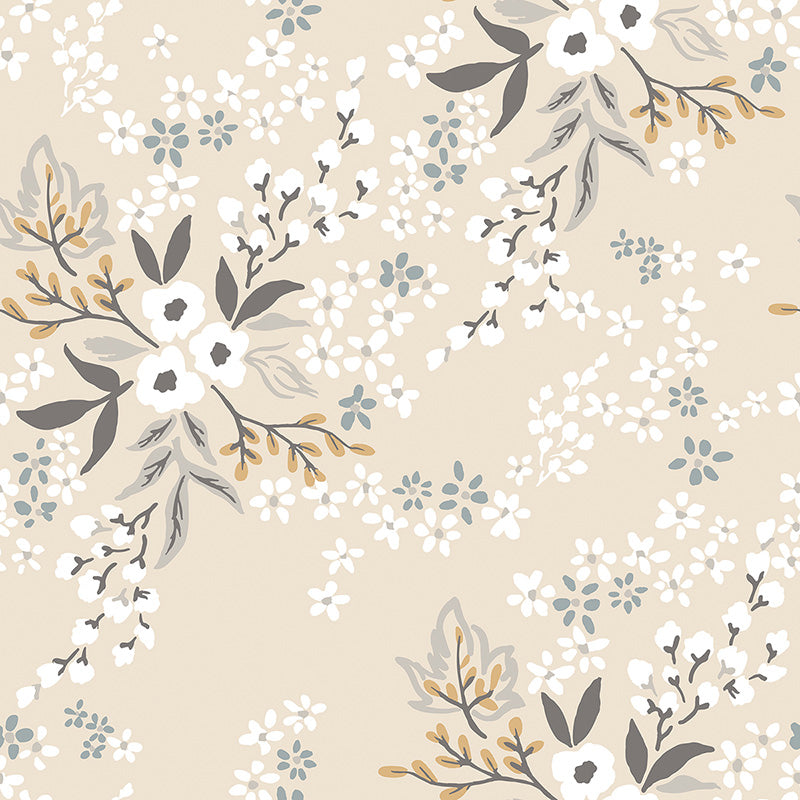 Papier peint fleurs - Floral Constellation