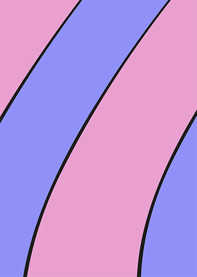 Echantillon papier peint rétro abstrait Lavalamp Violet