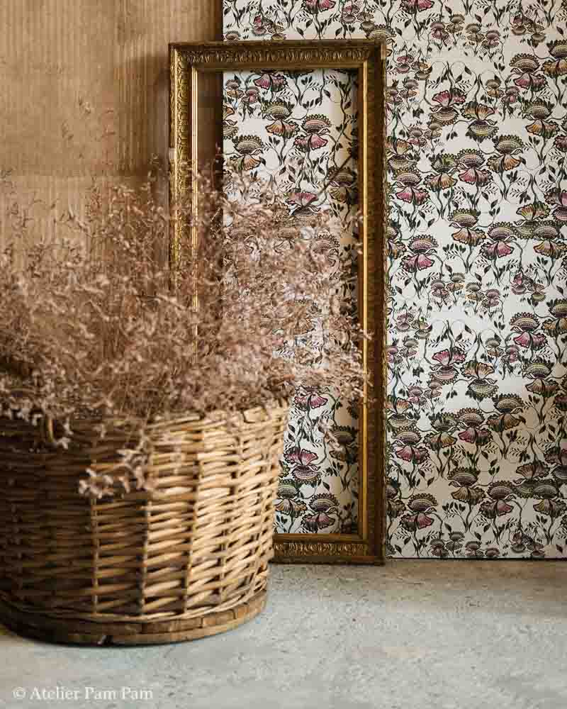 Papier peint floral - Art Nouveau