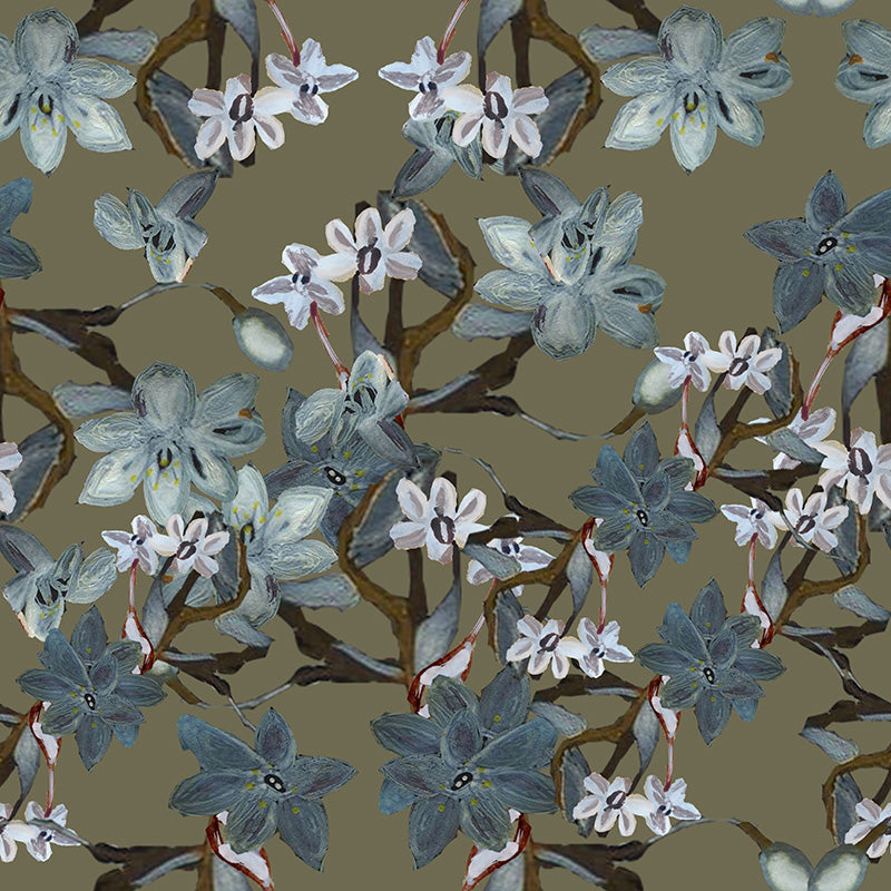 Papier peint floral - Fleur de Bethléem