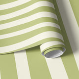 Papier peint panoramique Rayures Souples Paille