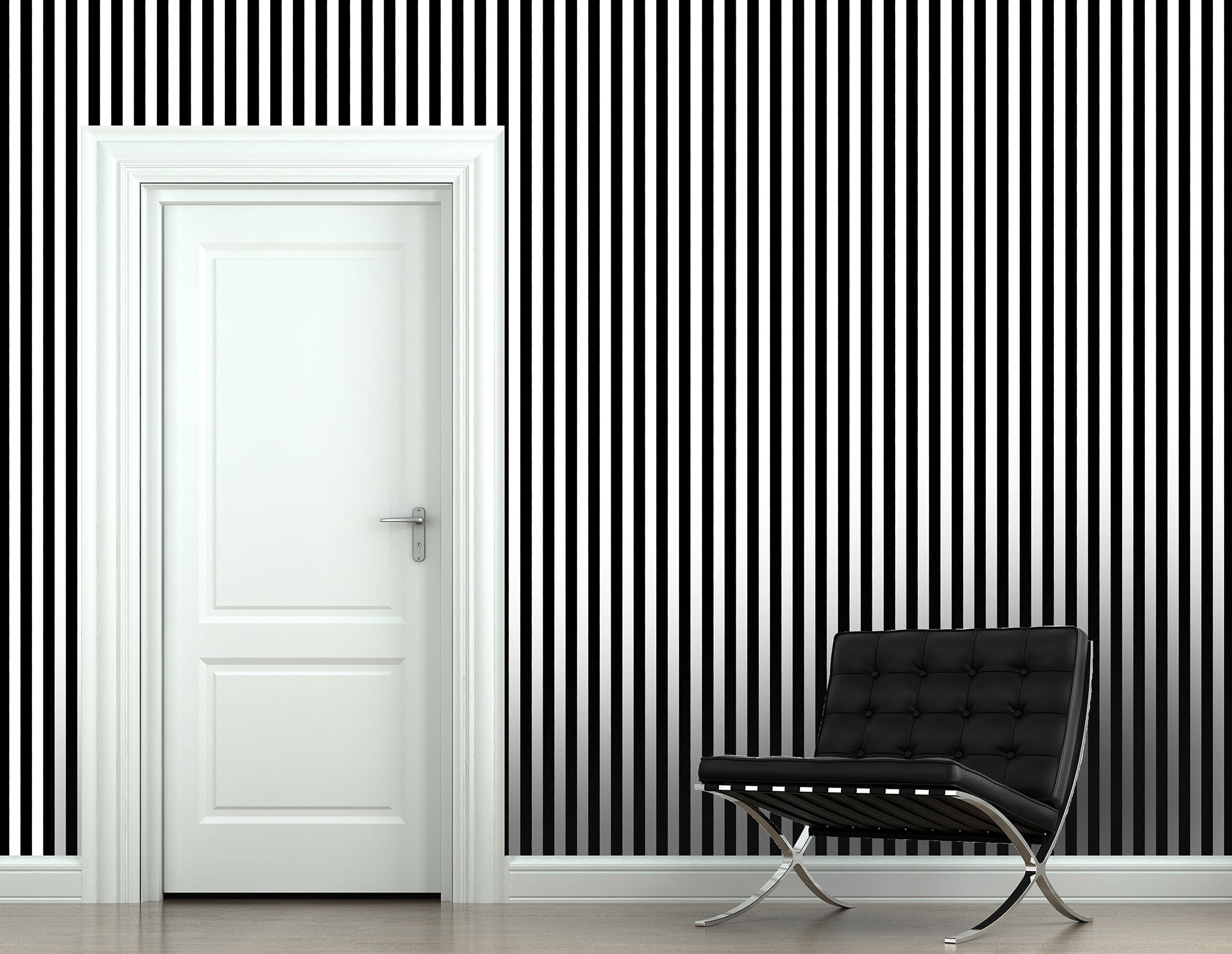 Papier peint rayures fines noir – e-papier-peint.com