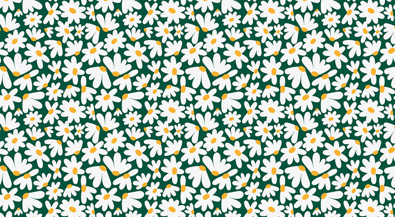 Papier peint panoramique motif marguerite Daisy
