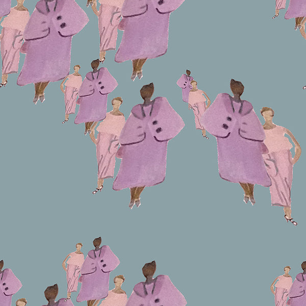 Papier peint design - Monde Rose