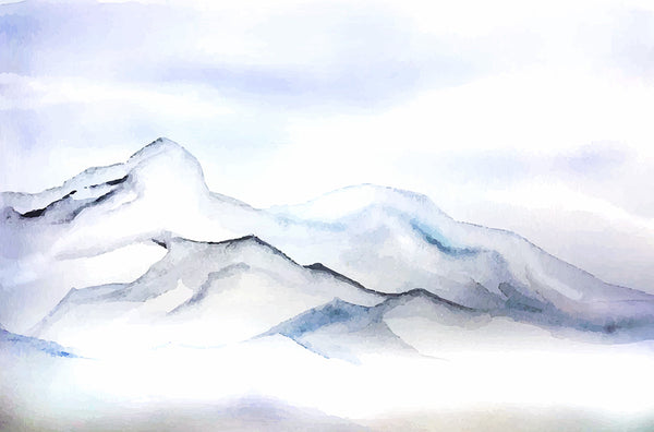 Papier peint panoramique paysage montagne Isbre