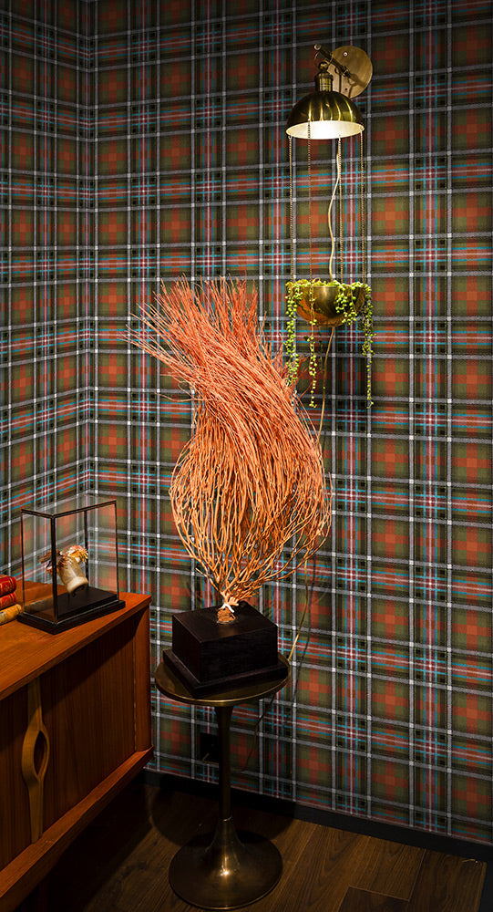 Papier peint tartan - Queen of Punk - Objet de Curiosité