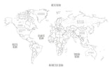 Papier Peint Decor Mural Mappemonde