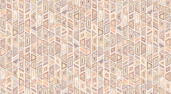 Papier peint géométrique – Kente Sepia