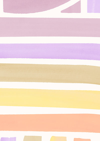 Echantillon papier peint graphique Arches Aquarelles Lilas