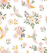 PAPIER PEINT ENFANT - FLYING SYMPHONY / WHITE