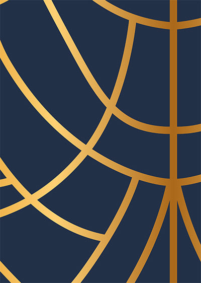 Echantillon papier peint panoramique art déco Vitraux