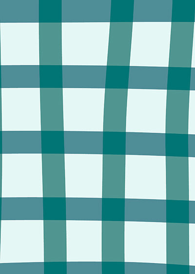 Echantillon papier peint panoramique Vichy Souple Canard