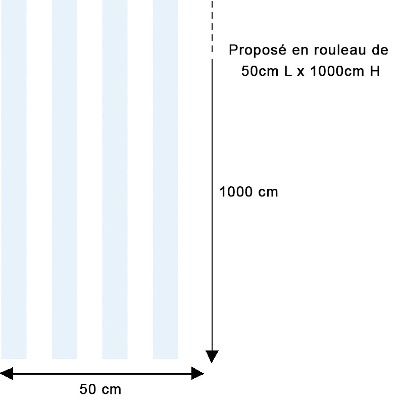 Papier peint rayures classiques bleu pastel
