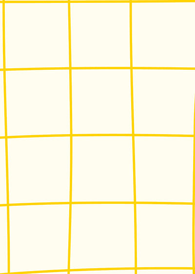 Echantillon papier peint panoramique Grillage Souple Jaune