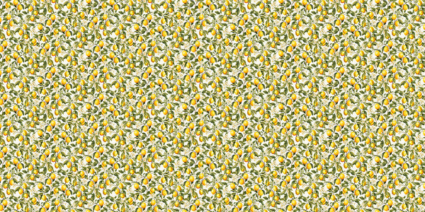 Papier peint panoramique motif citrons Limone