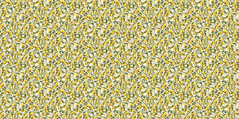 Papier peint panoramique motif citrons Limone