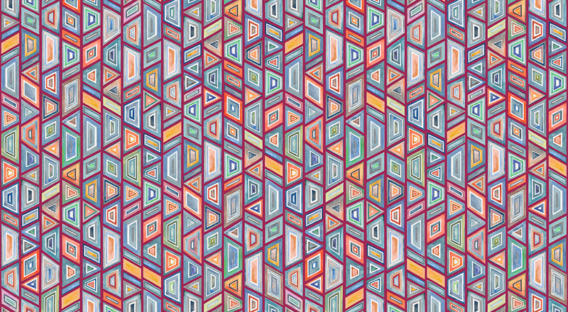 Papier peint géométrique – Kente Multico