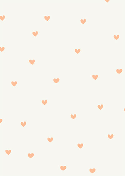 Echantillon papier peint coeurs Love