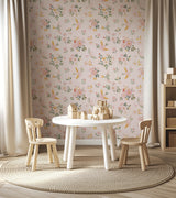 PAPIER PEINT ENFANT - FLYING SYMPHONY / PINK