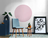 Papier Peint Adhésif Cercle - Rose Poudré