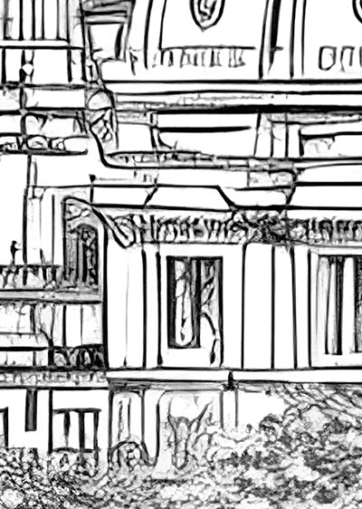 Echantillon papier peint panoramique papier peint panoramique Monuments de Paris