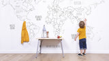 Papier Peint Decor Mural Mappemonde