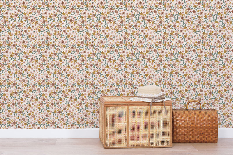 Papier peint fleurs - Inflorescence