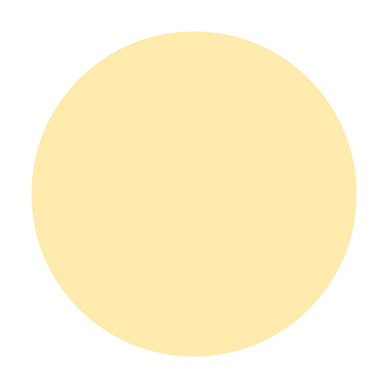 Papier Peint Adhésif Cercle - Jaune Ivoire