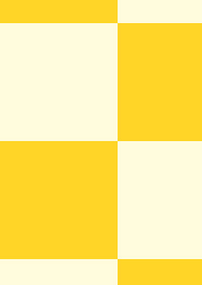 Echantillon papier peint panoramique Damier Classique Jaune