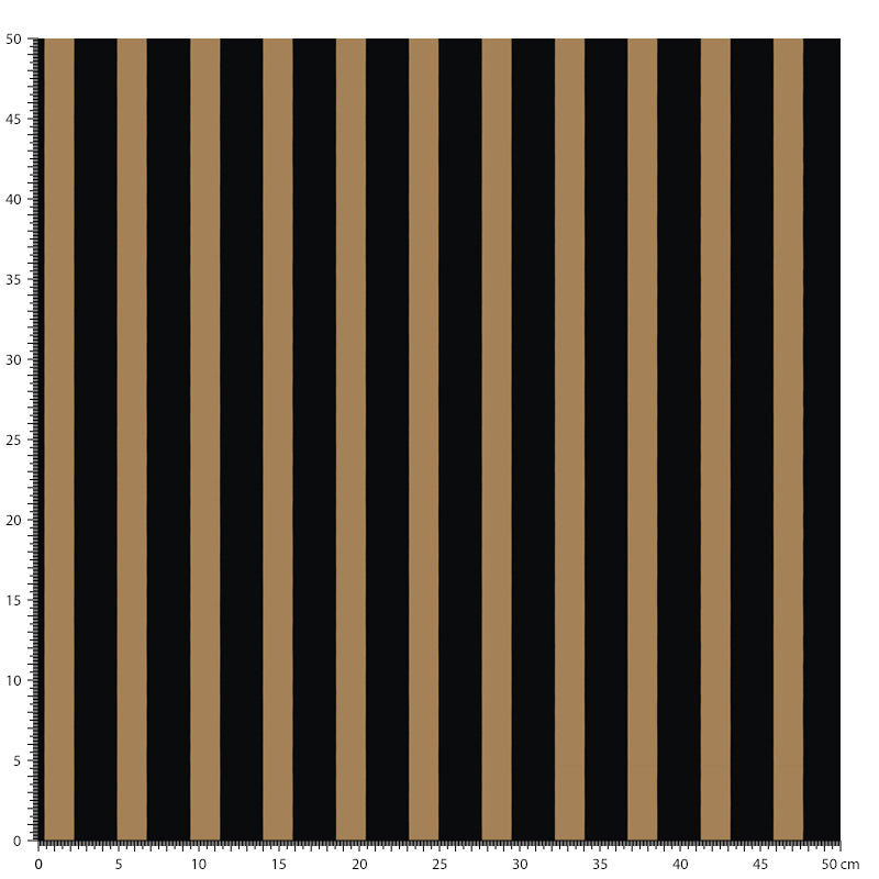 Papier peint rayures noir et brun doré - Tess
