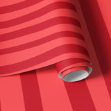 Papier peint panoramique Rayures Souples Corail